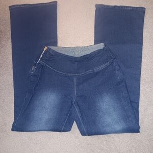 StretchJeans W- Fold Over Waist Sz S